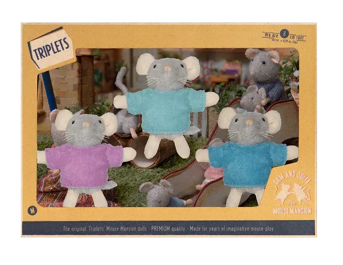 Peluche poupée les triplés - Sam et Julia