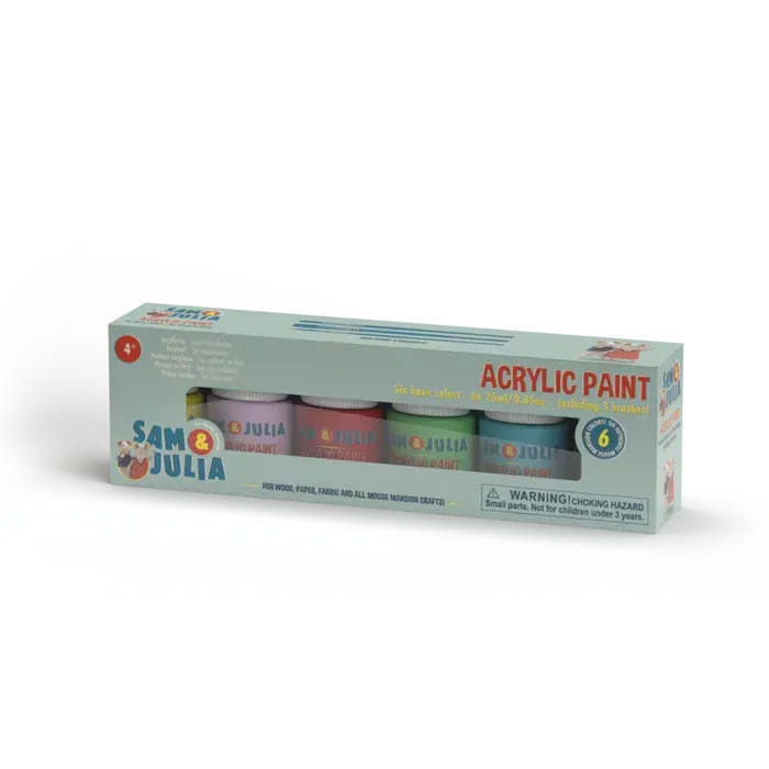 6 pots de peinture acrylique pour meubles - Sam et Julia