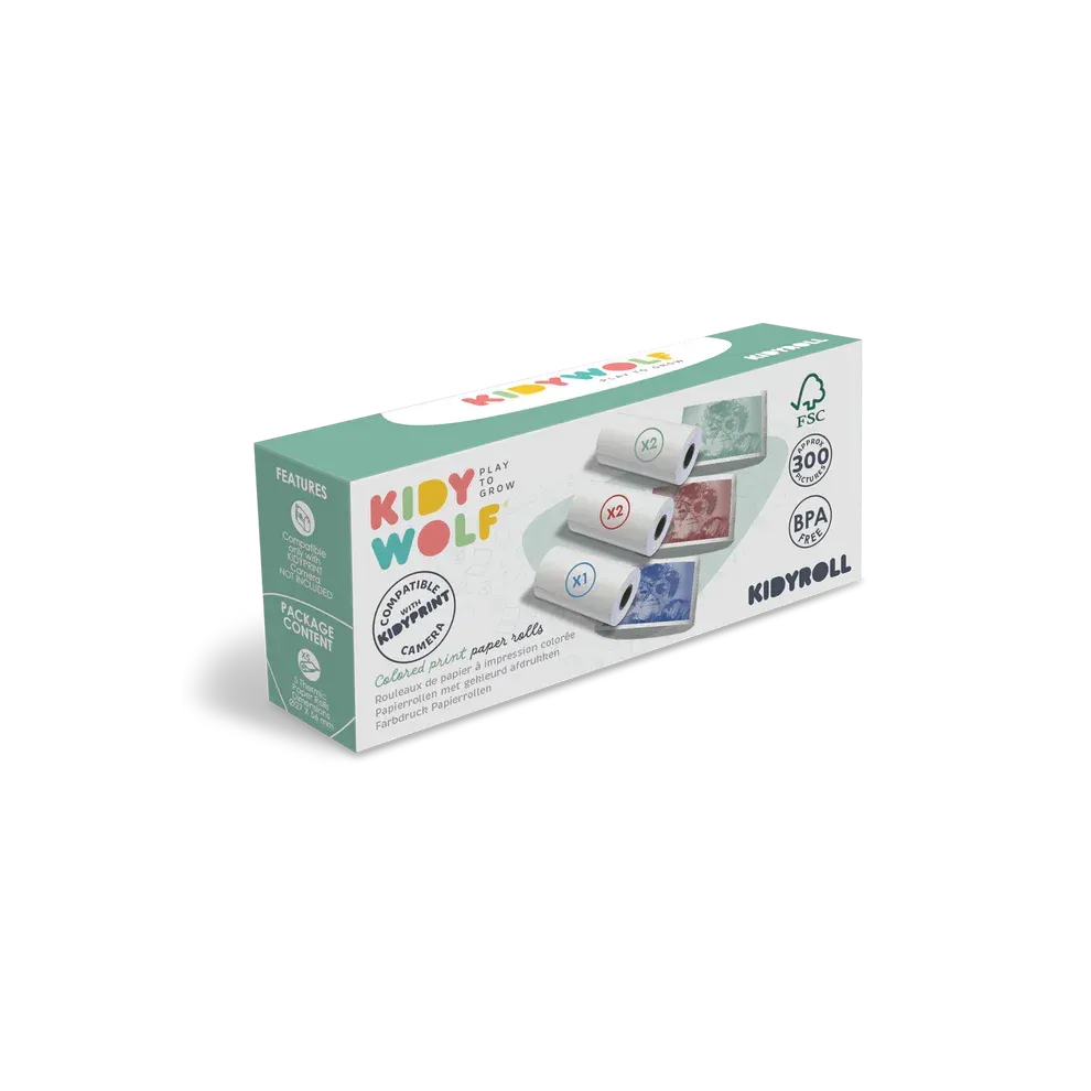Kidyroll rouleaux papier coloré - Kidywolf