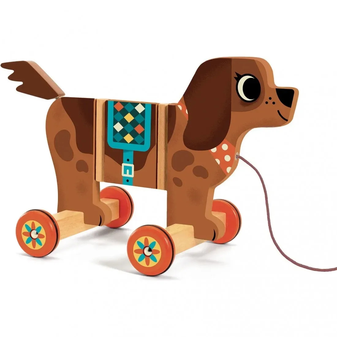 Nico le chien à trainer - Djeco