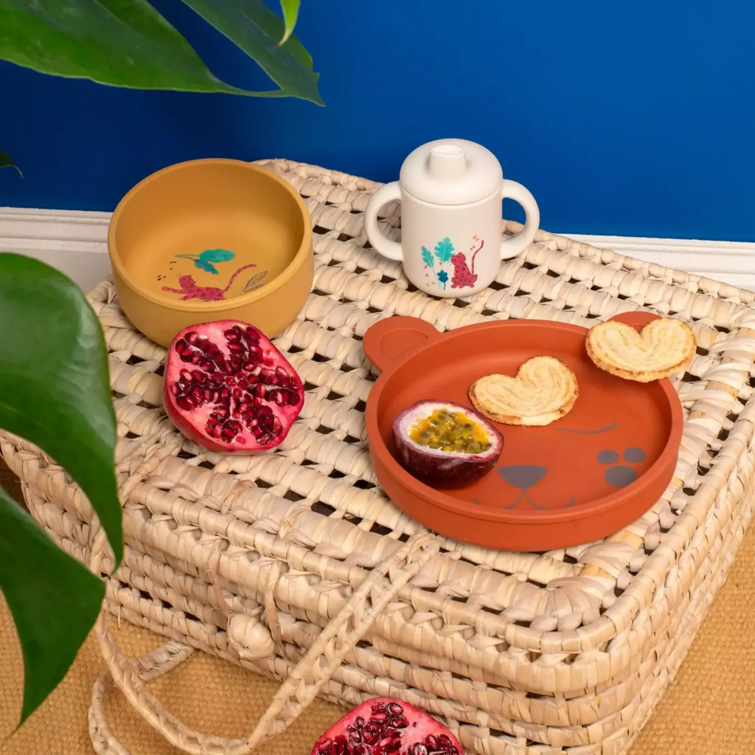 Set de vaisselle silicone  "La forêt de Mawa" - Moulin roty