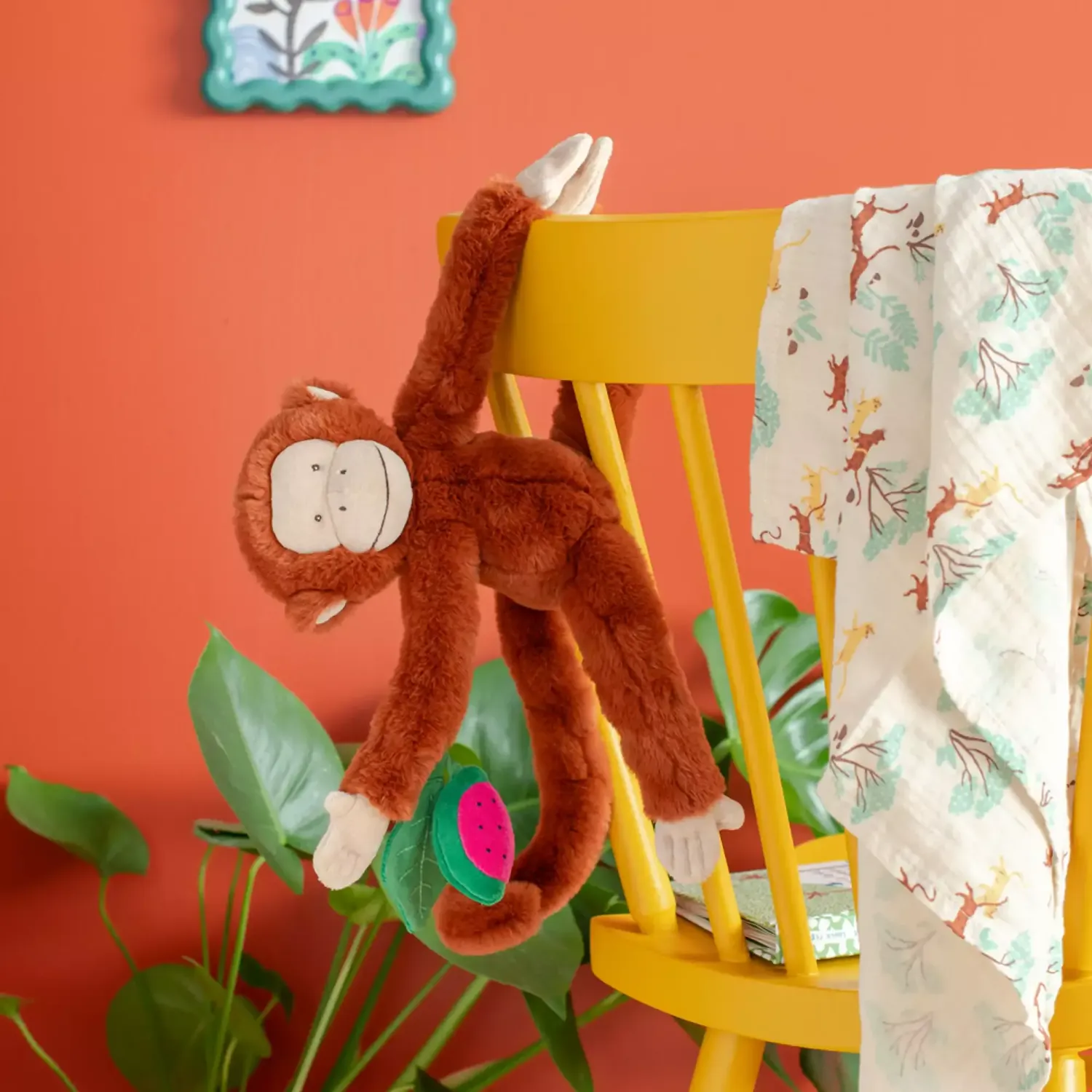 Singe Mochica d'activités à suspendre Singe Mochica d'activités à suspendre "La forêt de Mawa" - Moulin roty