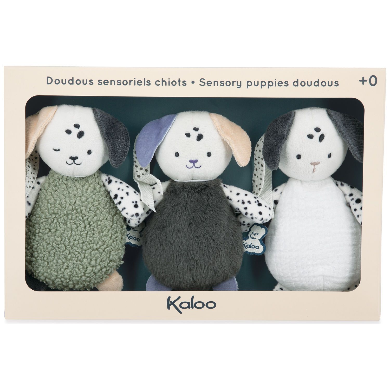 Set de doudous sensoriels chiots Stimuli - Kaloo Set de doudous sensoriels chiots Stimuli - Kaloo