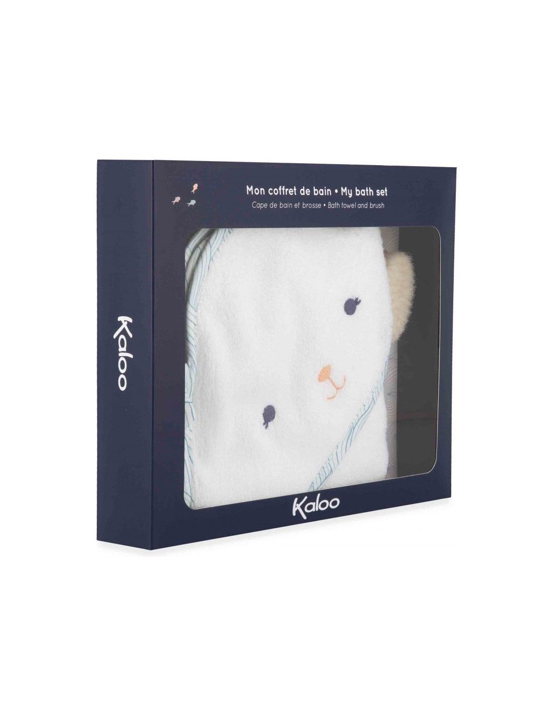 Mon coffret de bain (cape + brosse) Mon coffret de bain (cape + brosse) "petit calme" - Kaloo