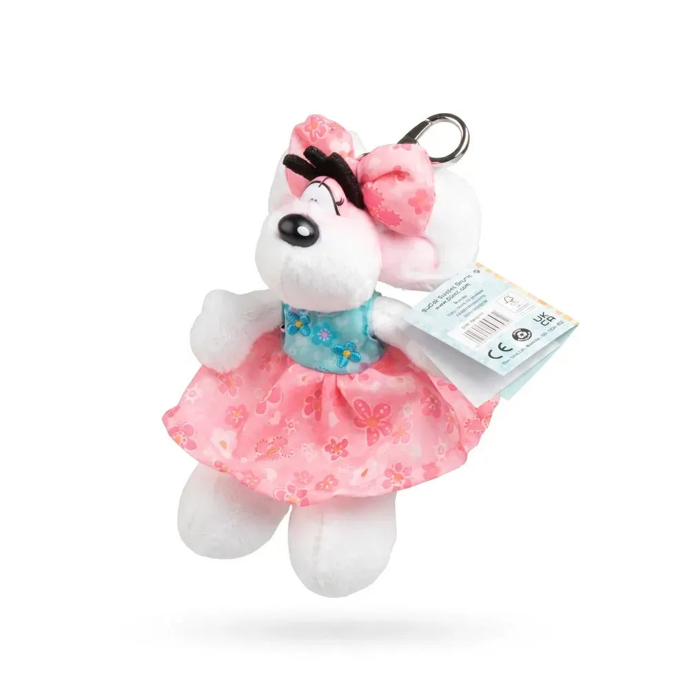 Porte clés peluche Diddlina robe summer 15cm - Diddl Porte clés peluche Diddlina robe summer 15cm - Diddl