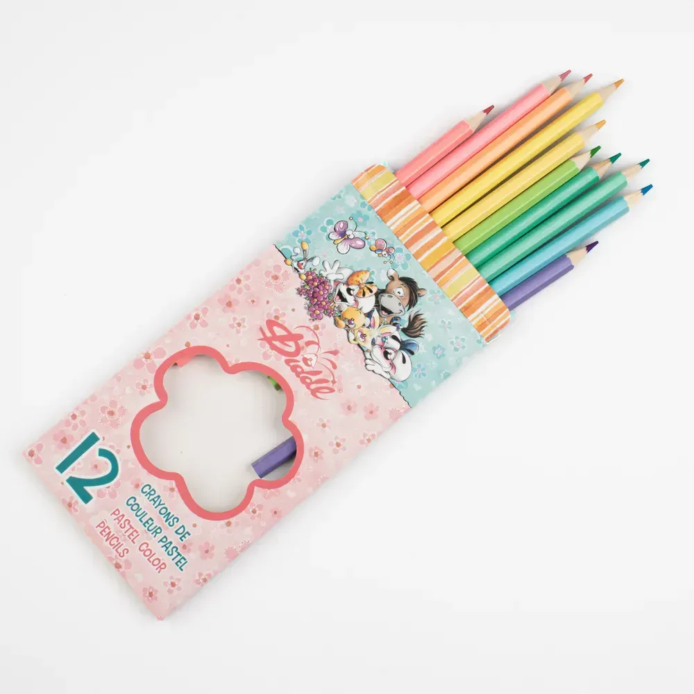 12 crayons de couleur pastel - Diddl 12 crayons de couleur pastel - Diddl