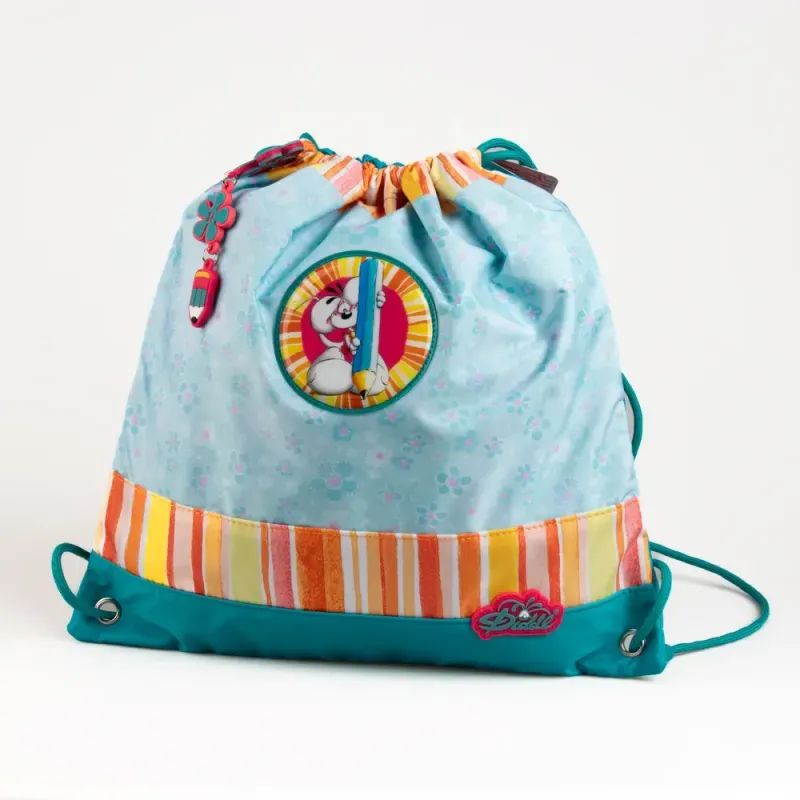 Sac de gym turquoise - Diddl