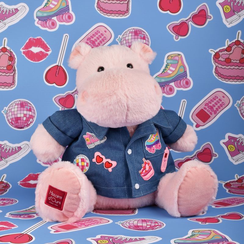 Hippo pink mallow 38cm - Histoire d'Ours