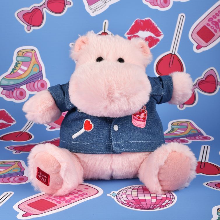 Hippo pink mallow 20cm - Histoire d'Ours