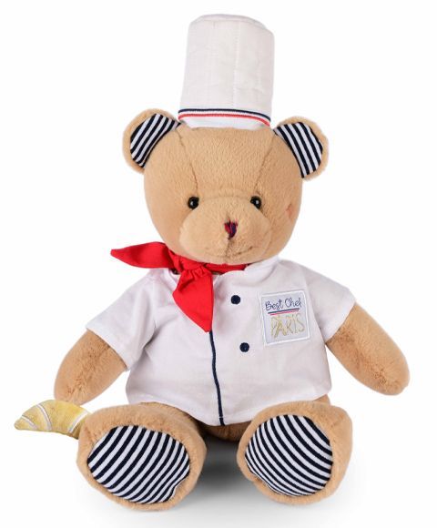 L'ours chef 28cm - Doudou et Cie