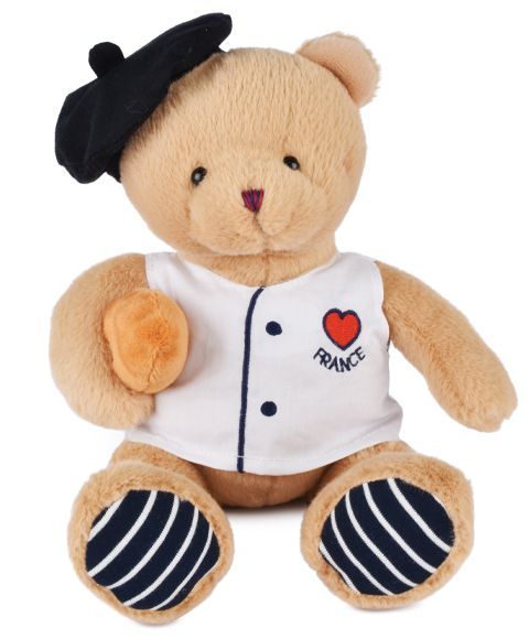 L'ours chef avec sa baguette 25cm - Doudou et Cie L'ours chef avec sa baguette 25cm - Doudou et Cie