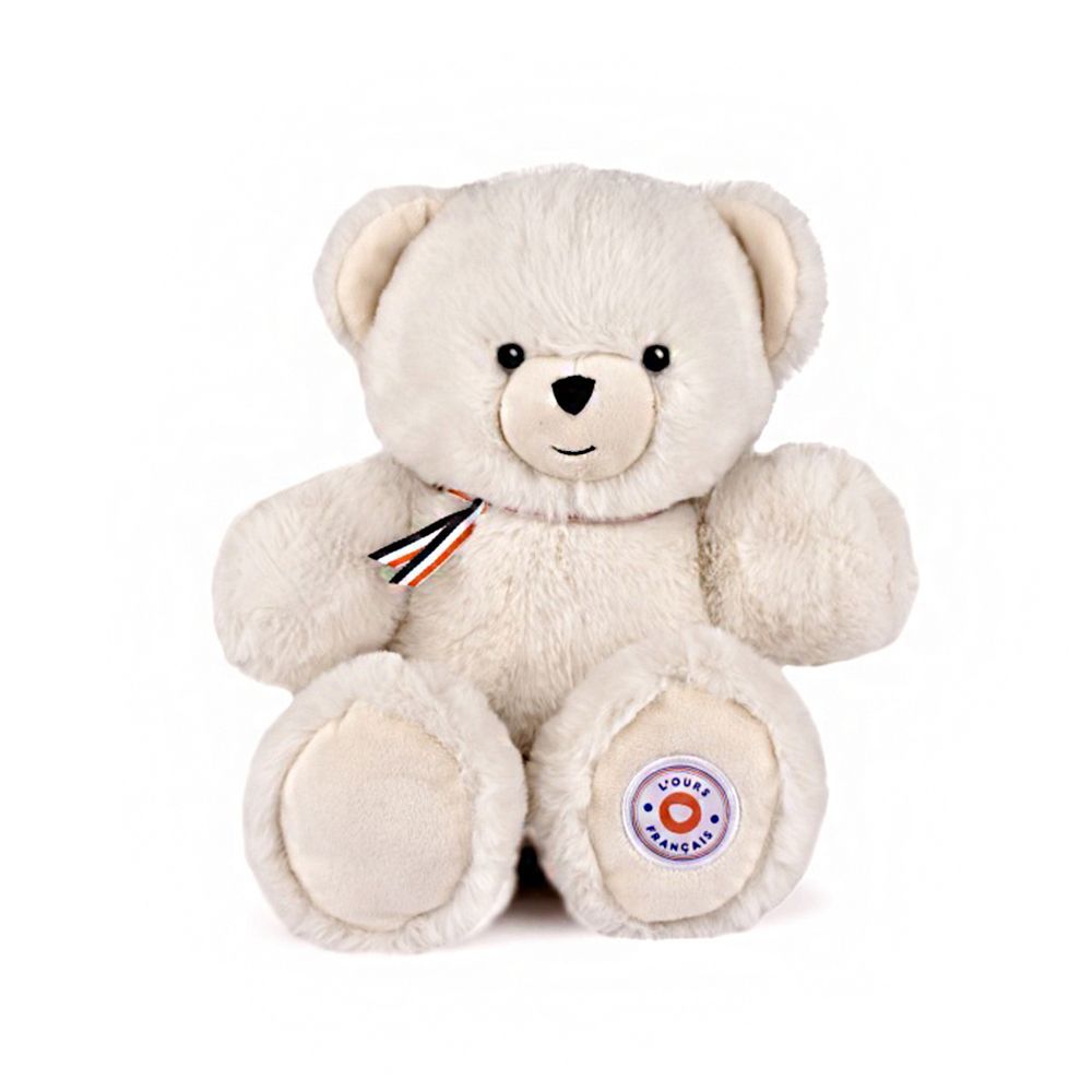 Ours ivoire doux articulé 35cm - L'ours français Ours ivoire doux articulé 35cm - L'ours français