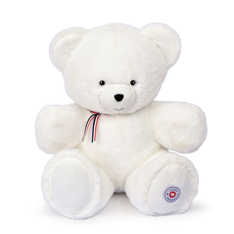 Ours blanc flocon articulé 50cm - L'ours français