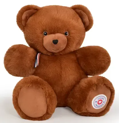 Ours cacao chaud articulé 35cm - L'ours français Ours cacao chaud articulé 35cm - L'ours français