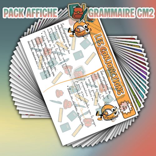 PACK AFFICHE GRAMMAIRE CM2