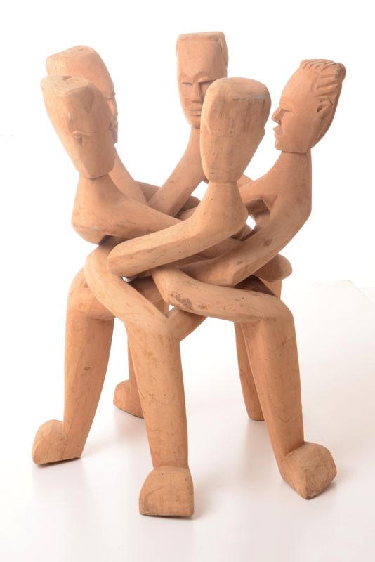 Freundschaftskreis Deko Figur afrikanische Unity, 60 cm