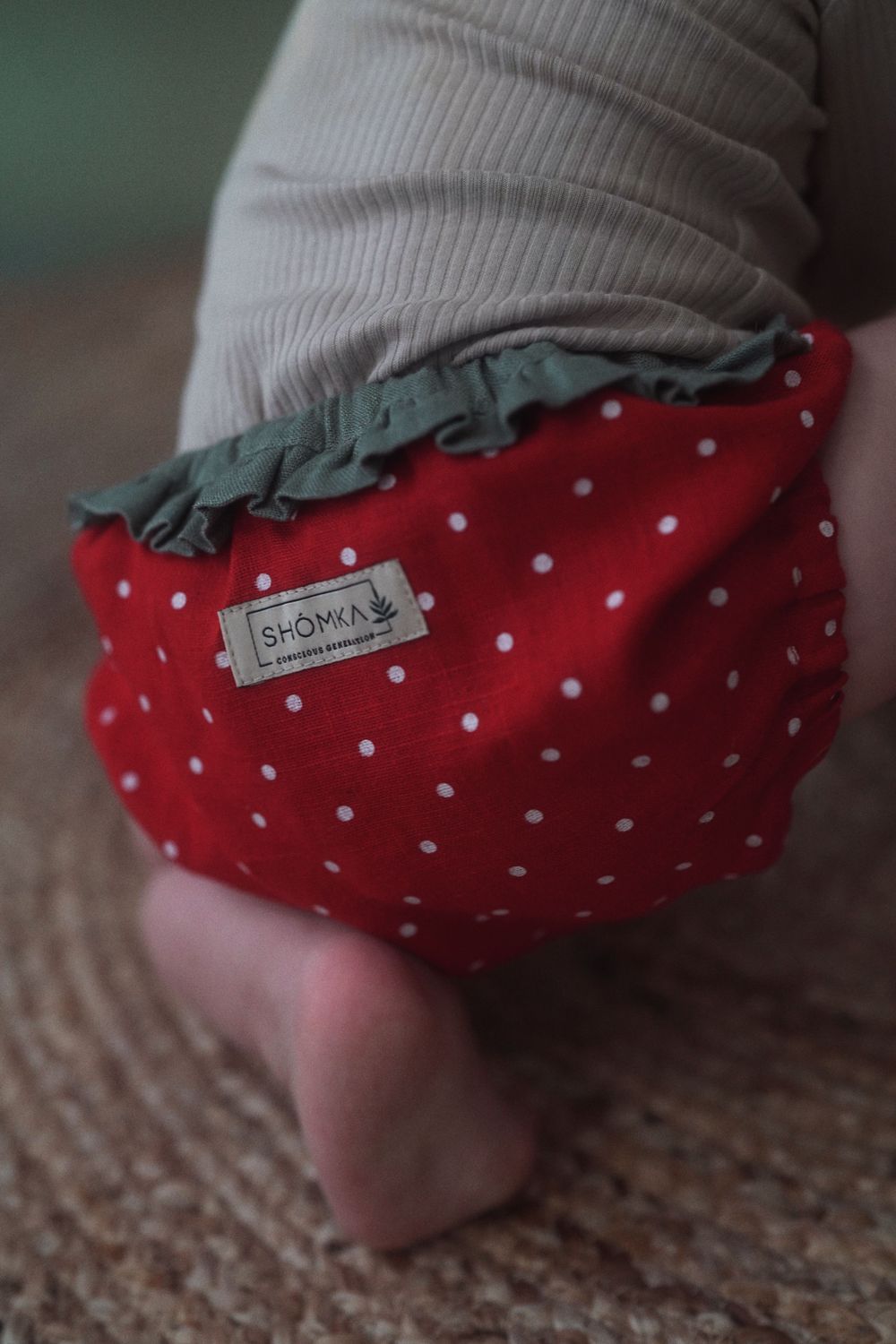 LINEN BLOOMERS ' STRAWBERRY '