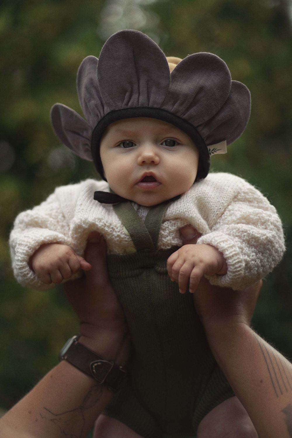 LINEN BONNET ' PANSY '