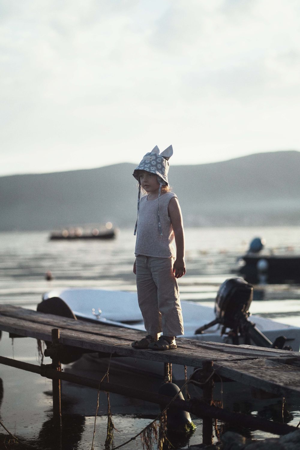 LINEN HAT ' SQUIRREL '