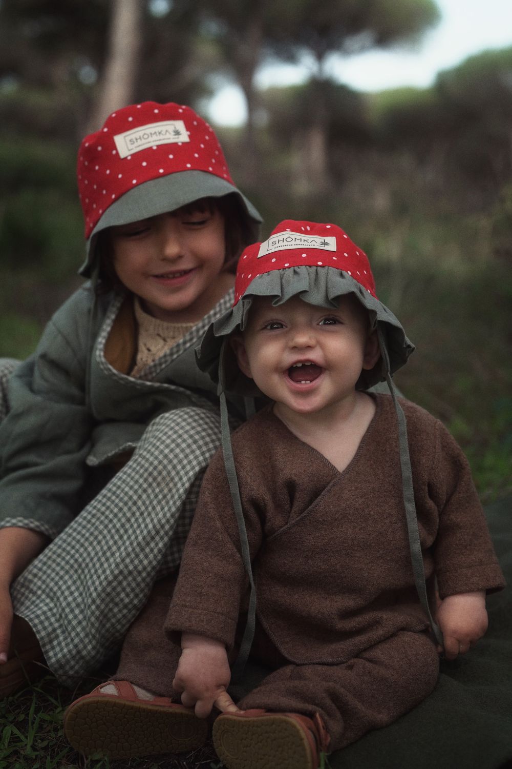 LINEN HAT ' STRAWBERRY '