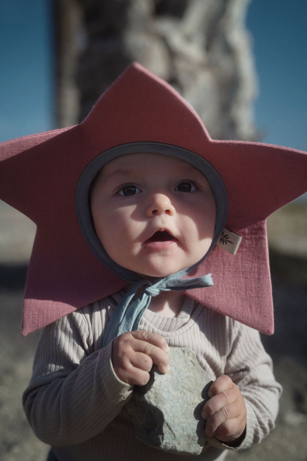 LINEN BONNET ' STARFISH '