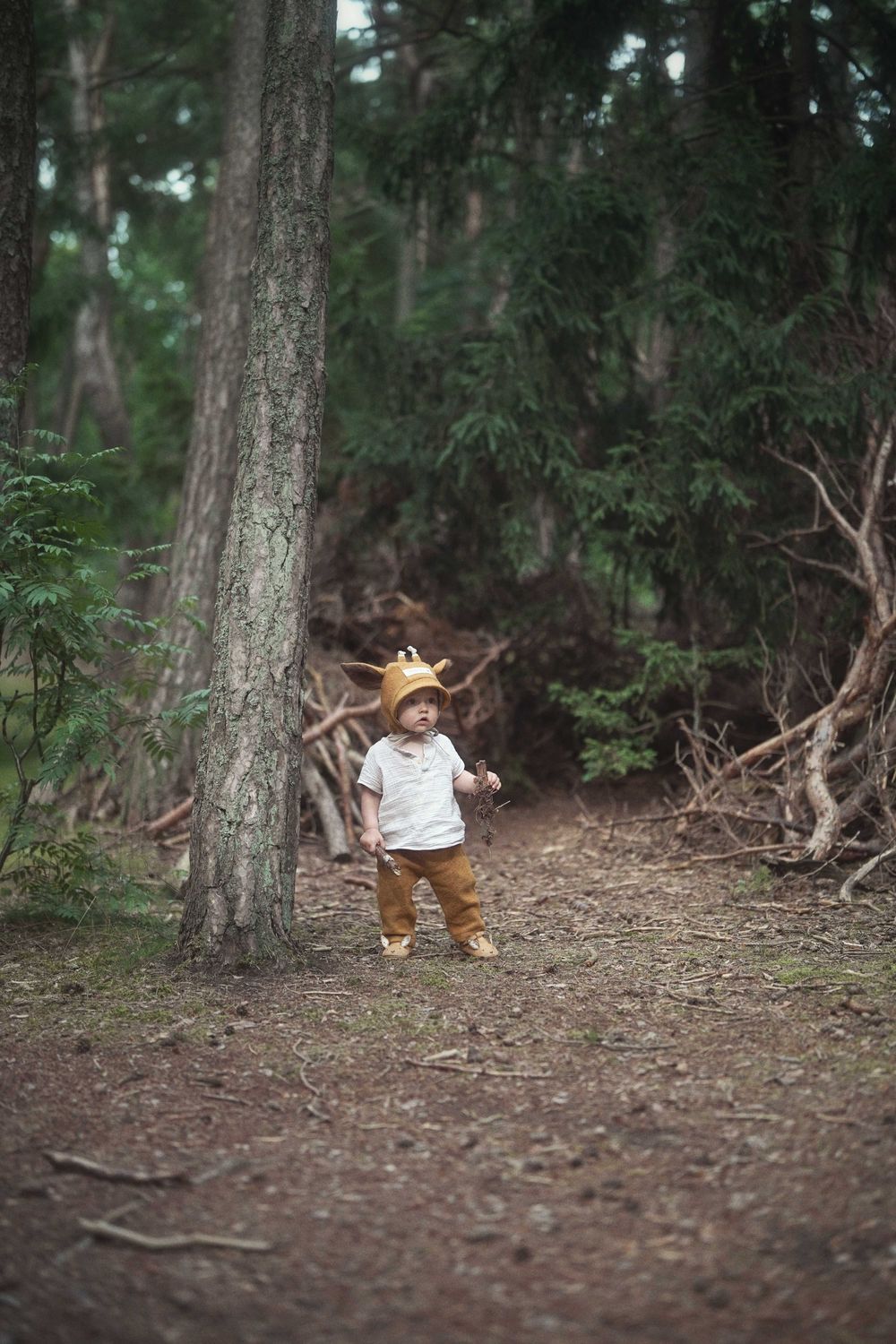 WOOL BONNET 'GIRAFFE'