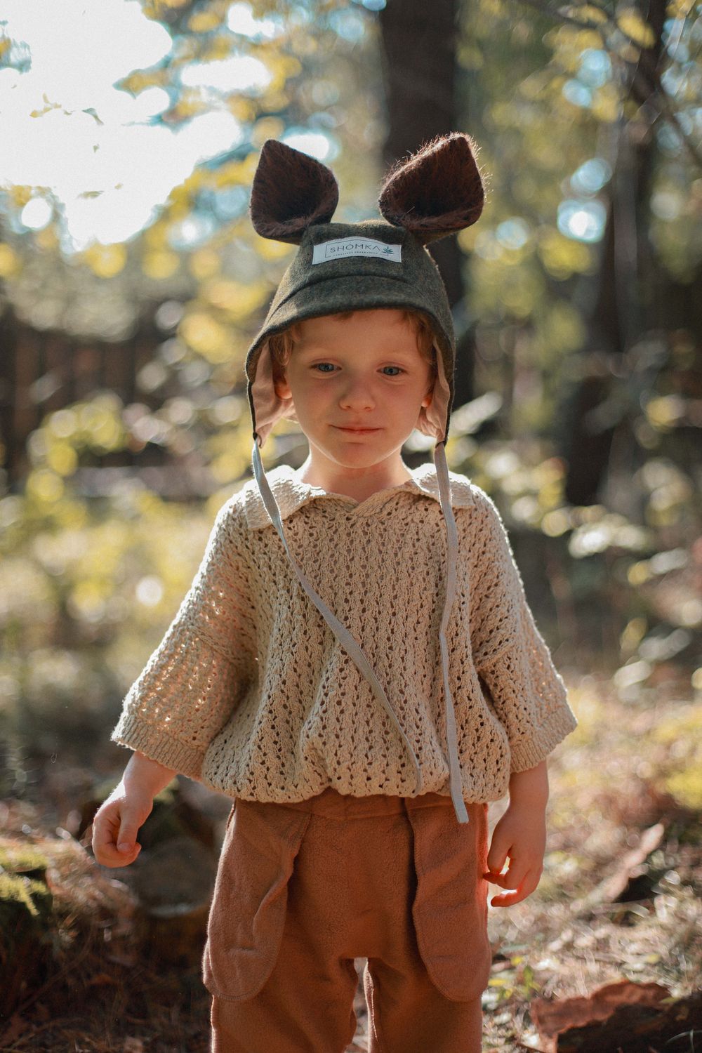 WOOL BONNET 'SQUIRREL'