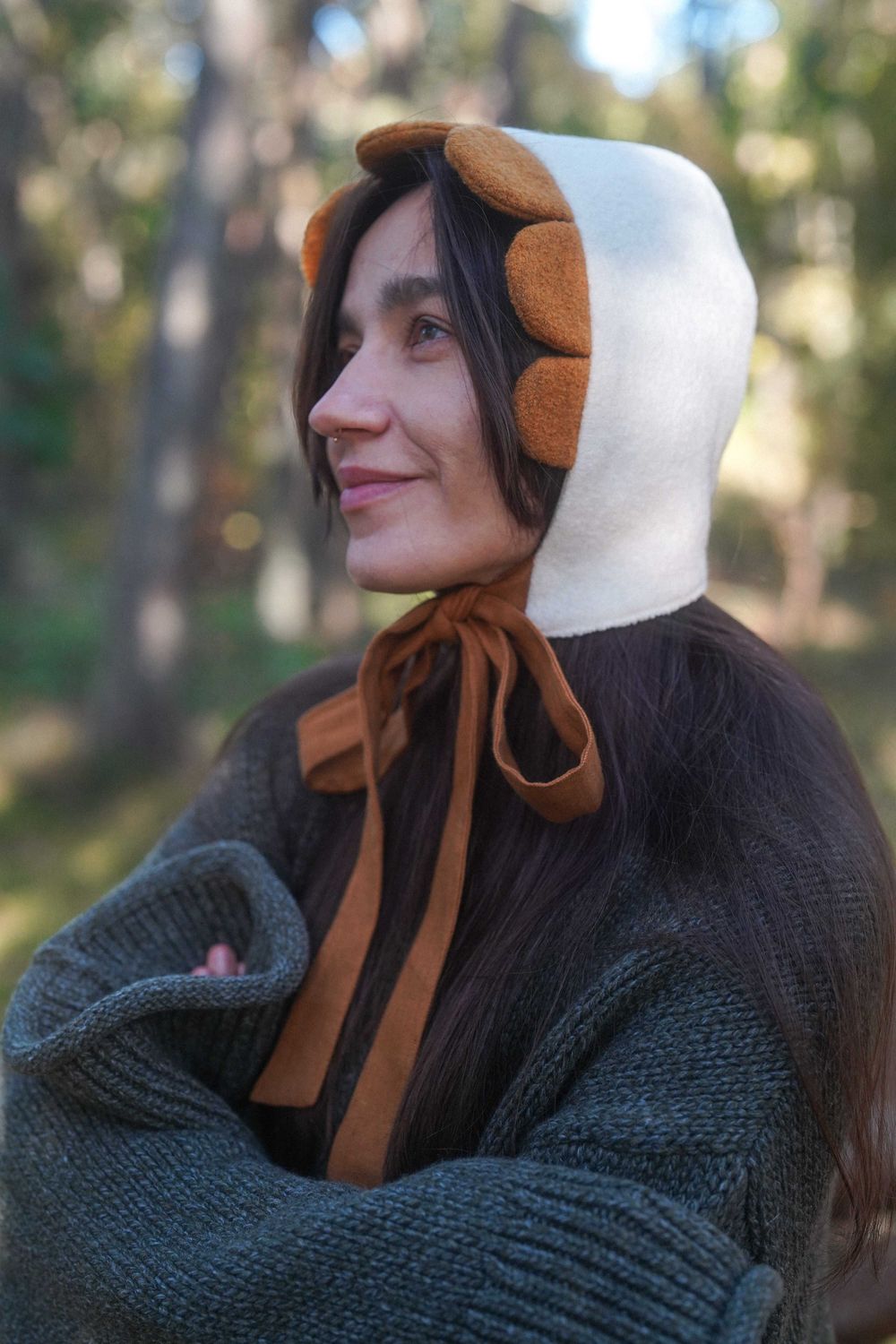 ADULT WOOL BONNET 'BLOOM'