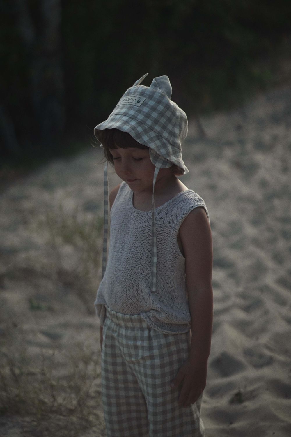 LINEN HAT 'CAT'