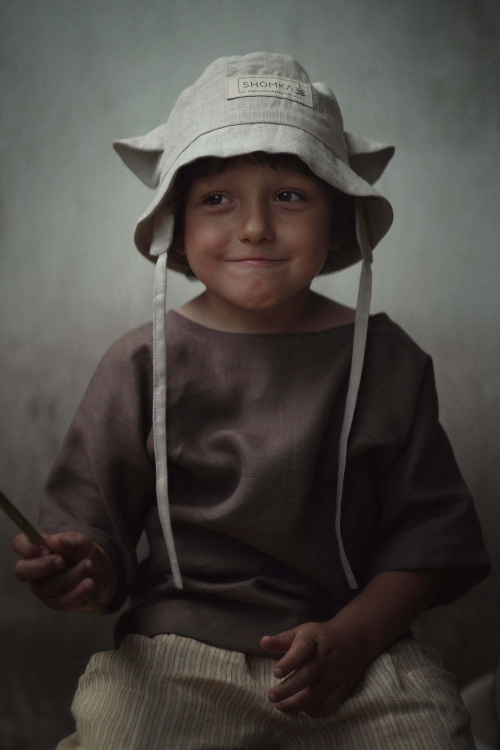 LINEN HAT 'SHEEP'