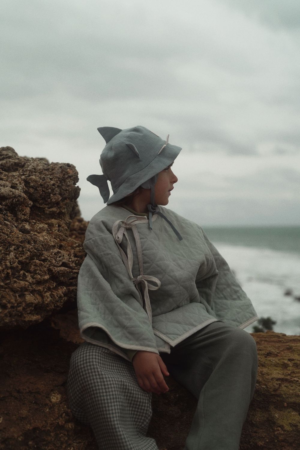 LINEN HAT 'SHARK'