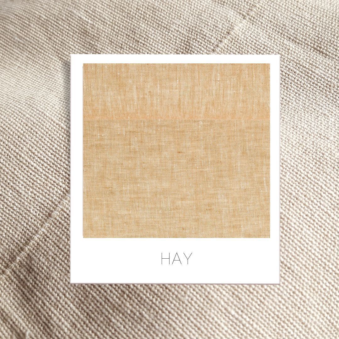 LINEN COLLAR 'JŪRA', Bottom color: Hay