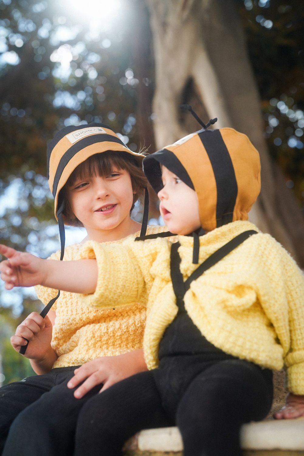 LINEN HAT 'BUMBLEBEE'