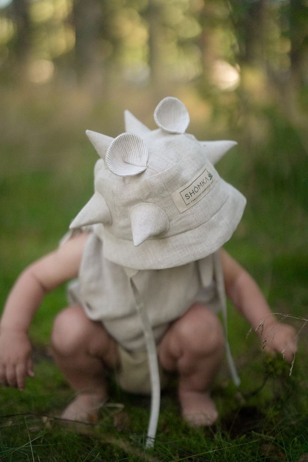 LINEN HAT 'HEDGEHOG'