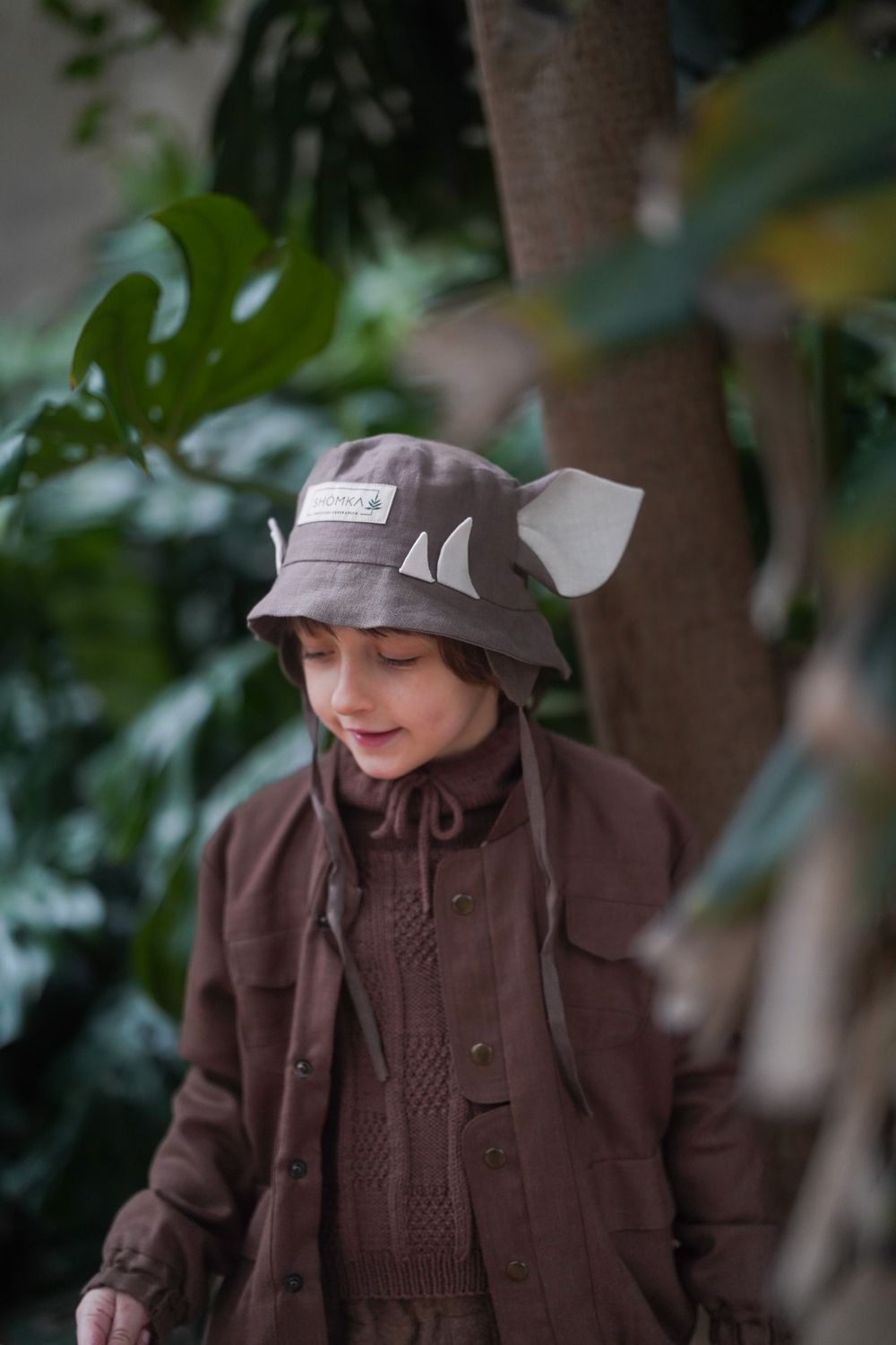 LINEN HAT 'WILD BOAR'