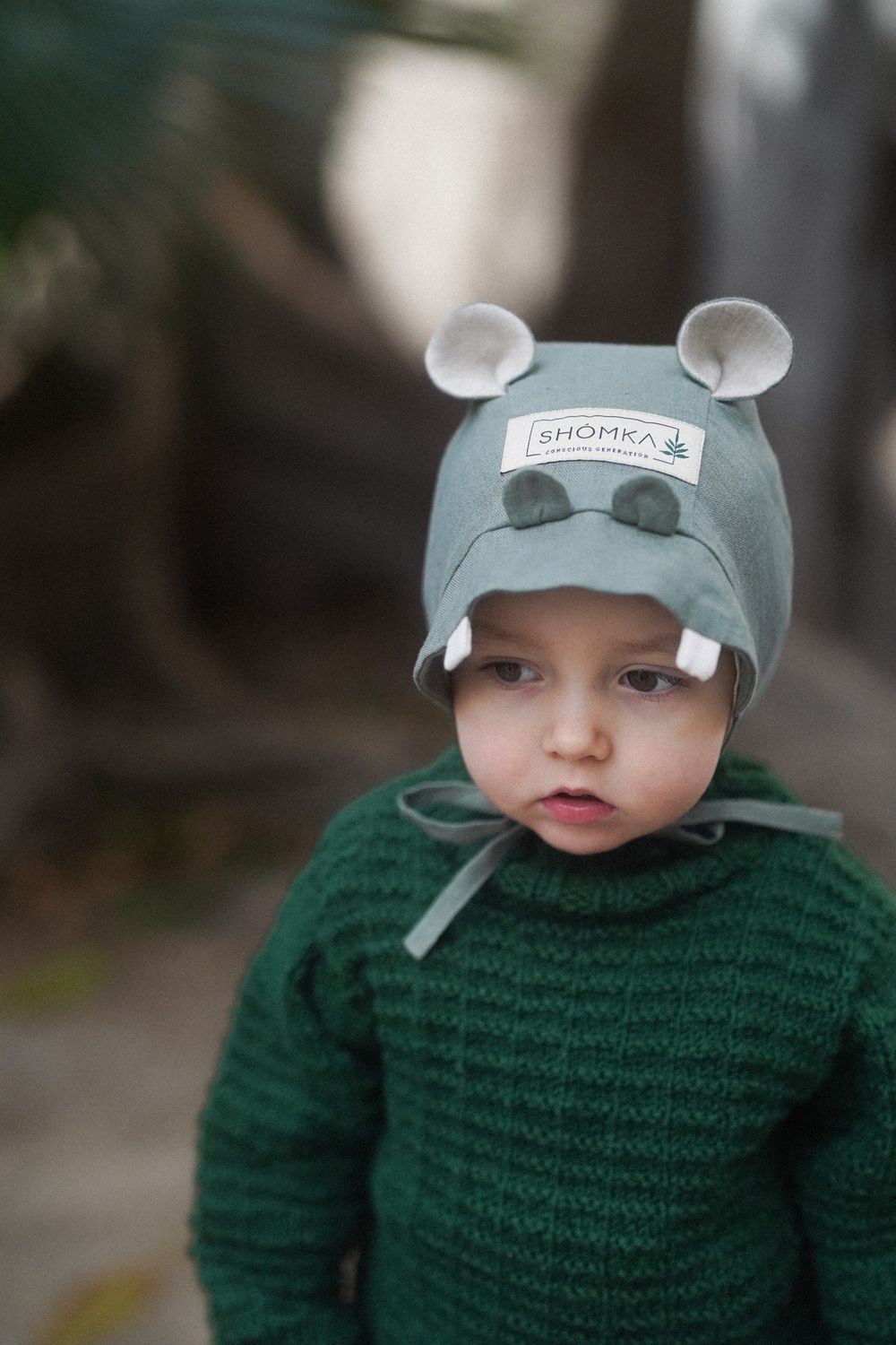 LINEN BONNET 'HIPPO'