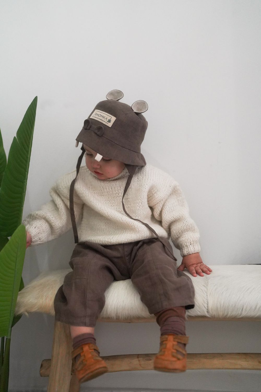 LINEN HAT 'HIPPO'