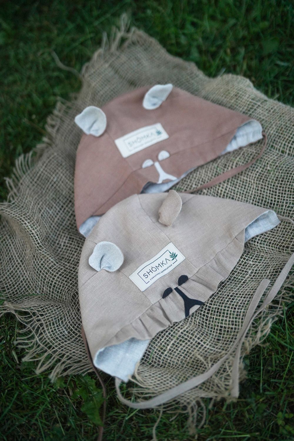 LINEN BONNET 'CAPYBARA'