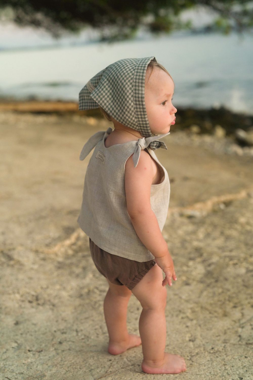 LINEN SCARF HAT