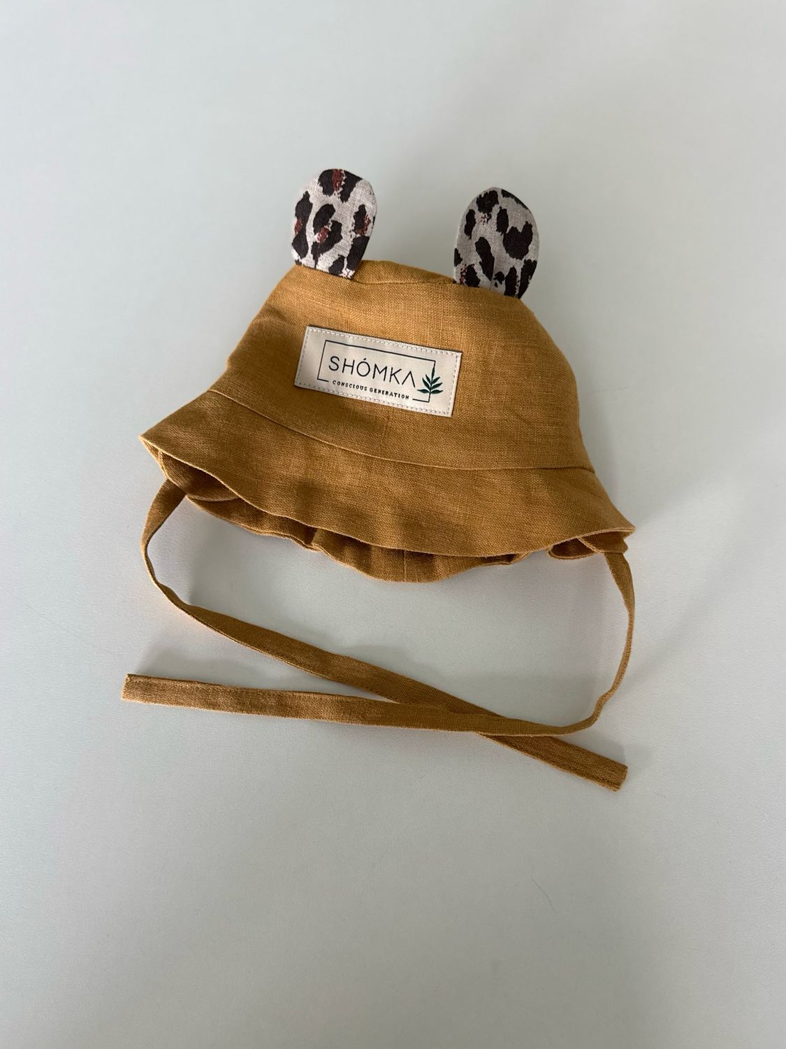 HONEY LINEN HAT 'BEAR'