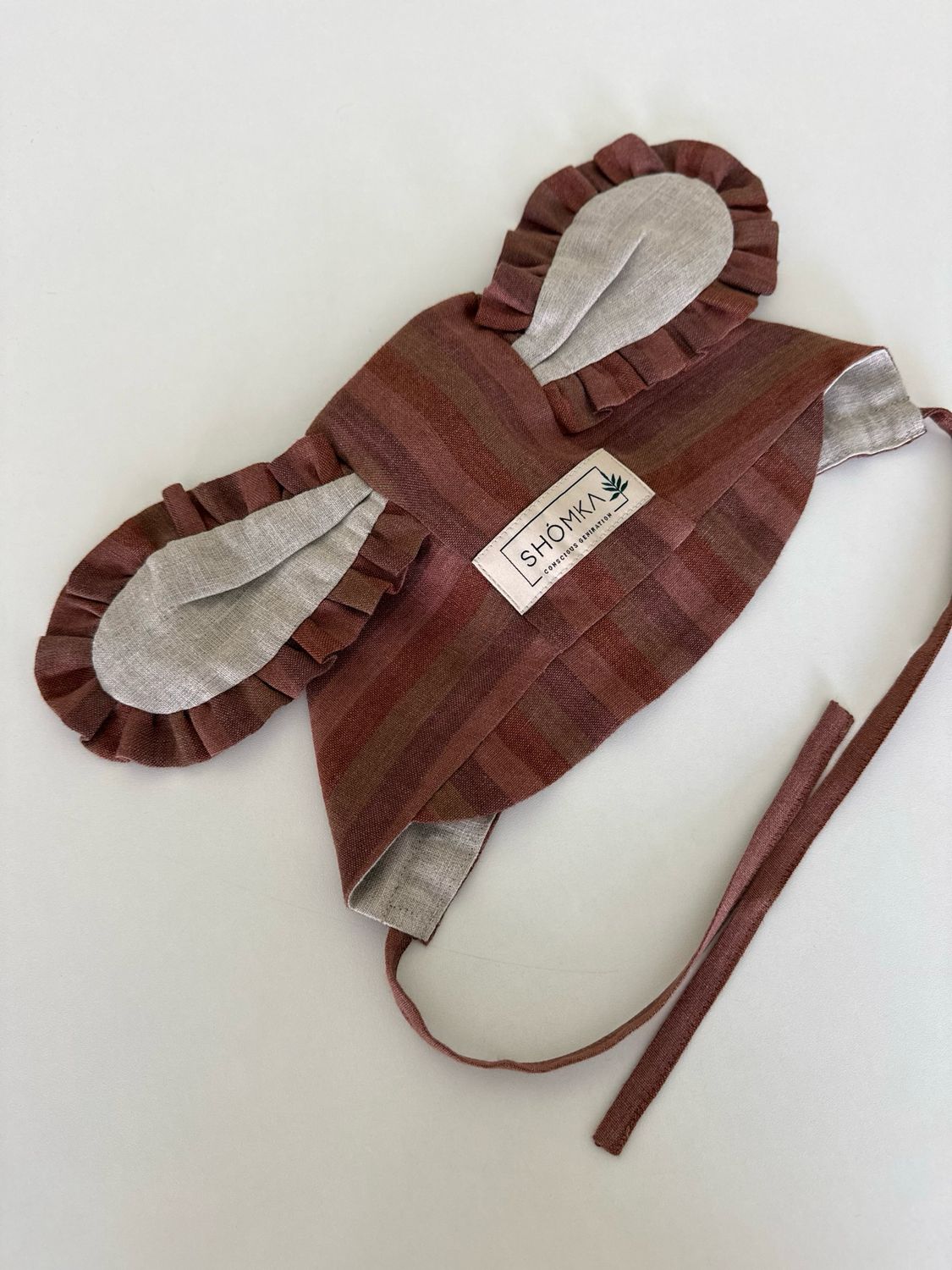 EARTHWOOD LINEN BONNET 'PUPPY'