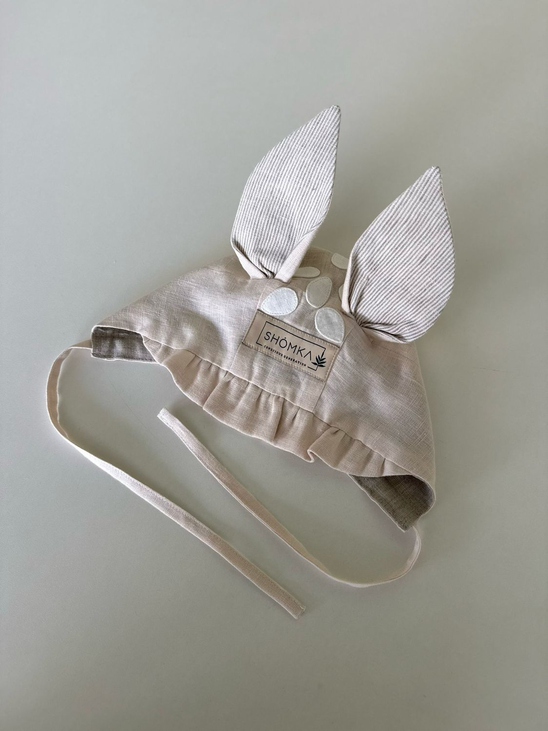 VANILLA LINEN BONNET 'FAWN'