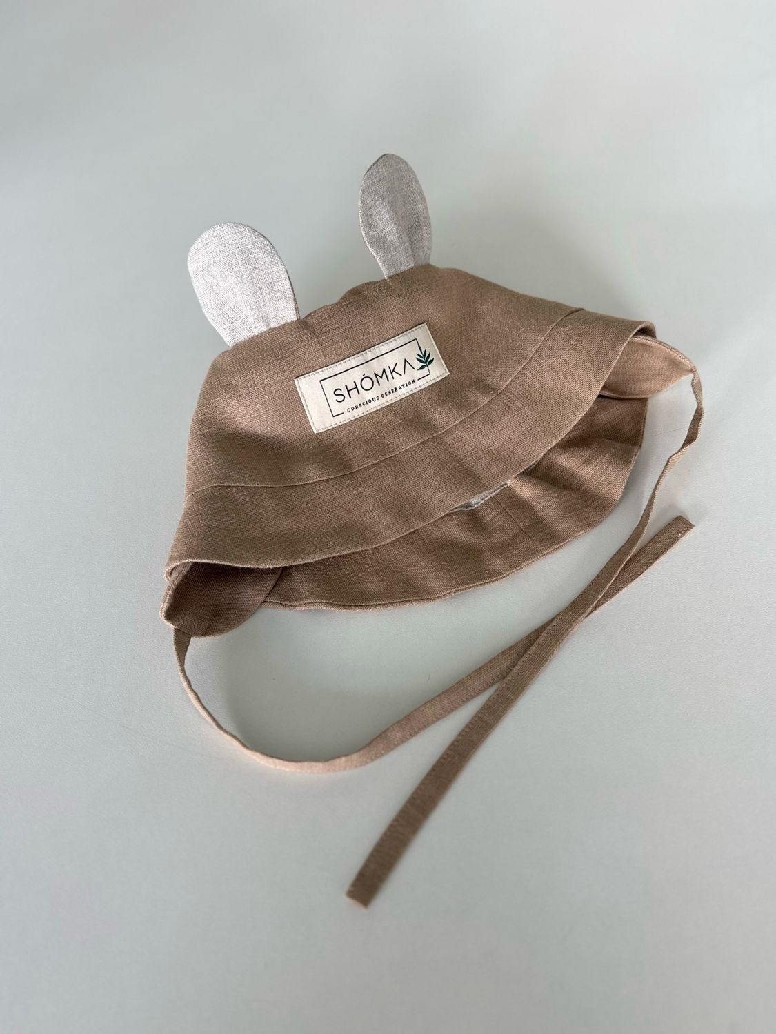 CAPPUCCINO LINEN HAT 'BEAR'