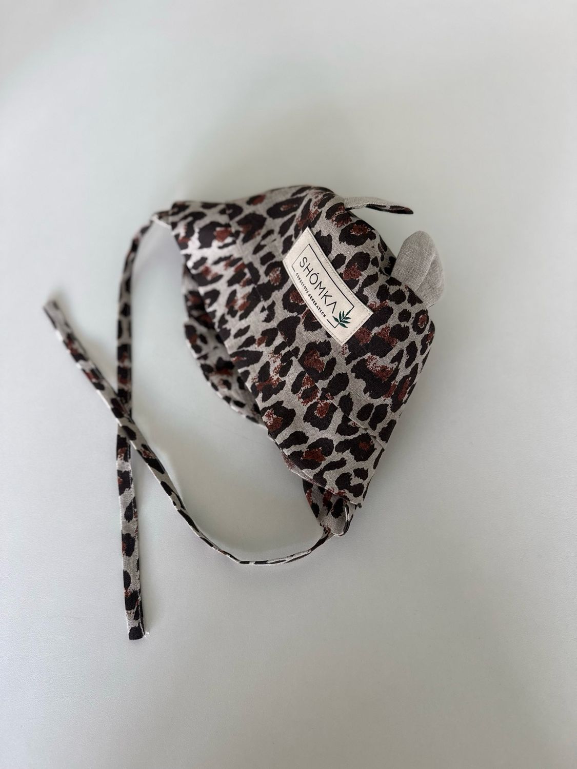 LEOPARD LINEN HAT 'BEAR'