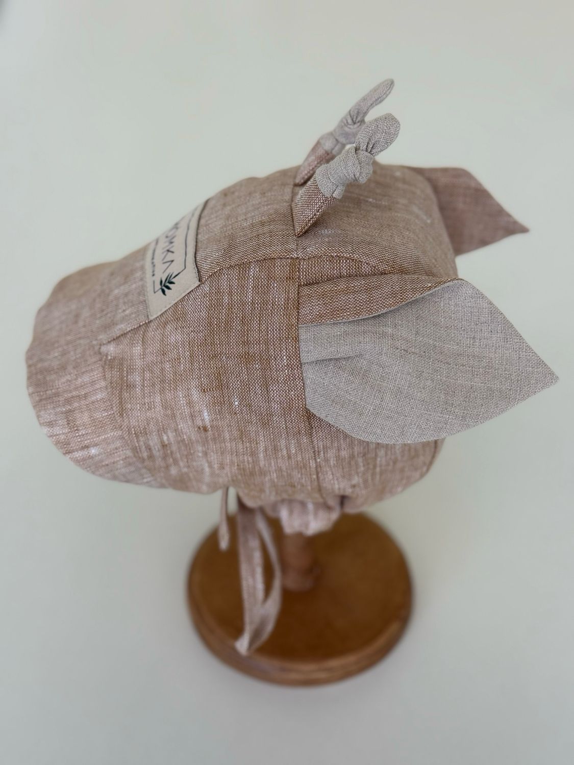HAY LINEN BONNET 'GIRAFFE'