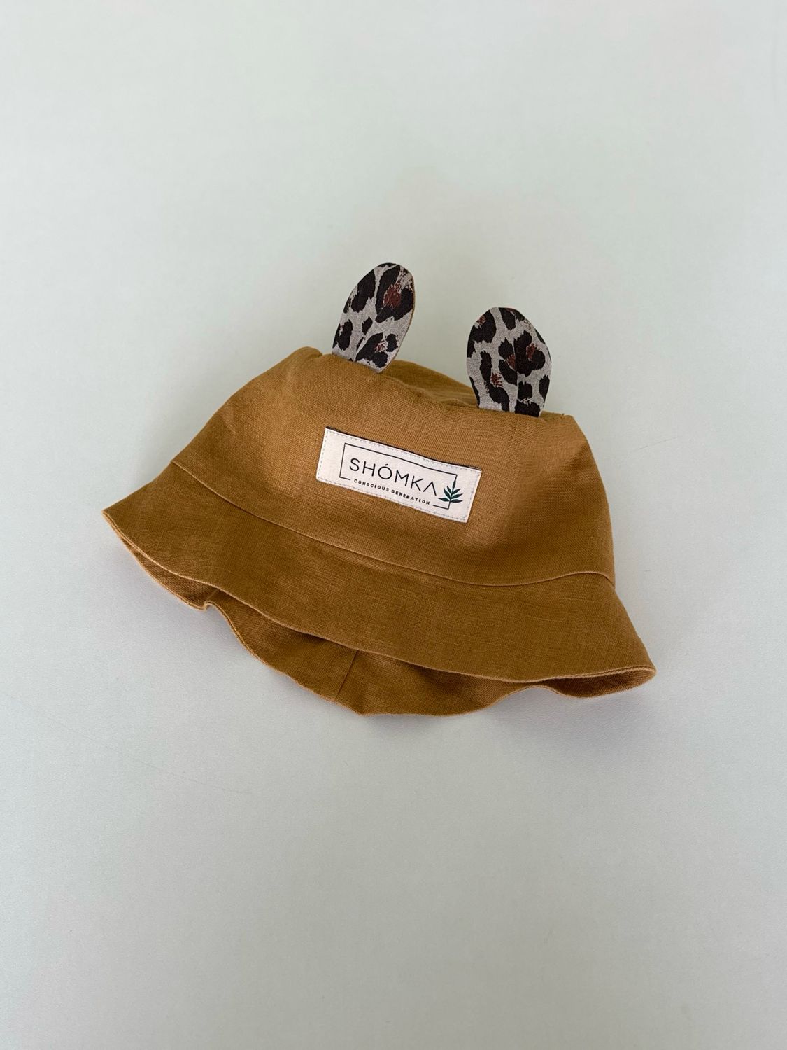 HONEY LINEN BUCKET HAT 'BEAR'