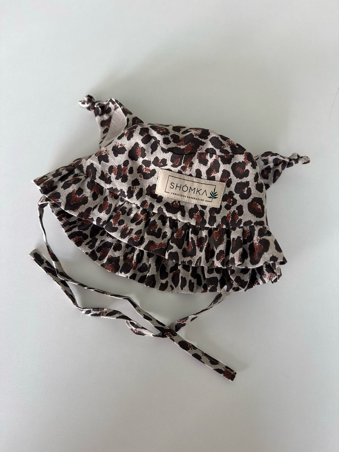 LEOPARD LINEN HAT 'LYNX'