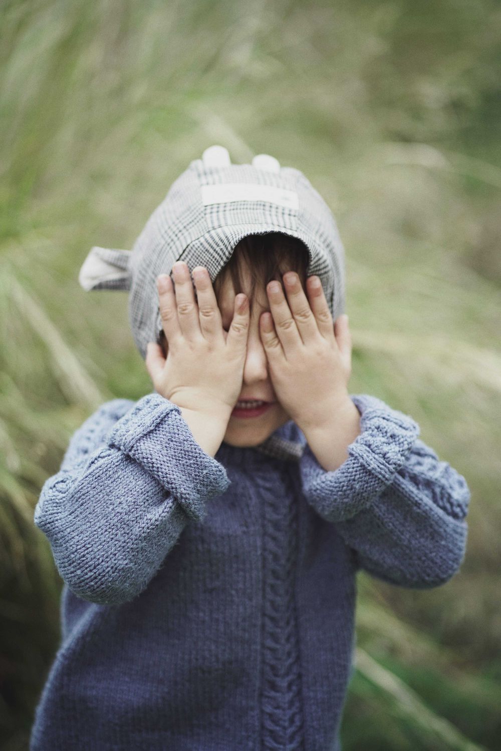 GLENCHECK LINEN BONNET 'GOAT'