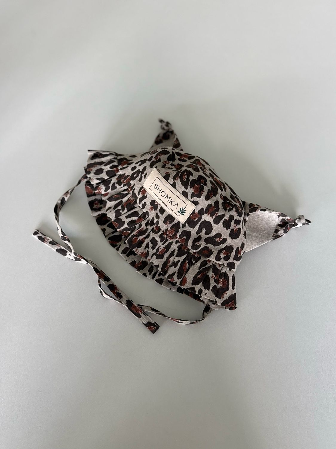 LEOPARD LINEN HAT 'LYNX'