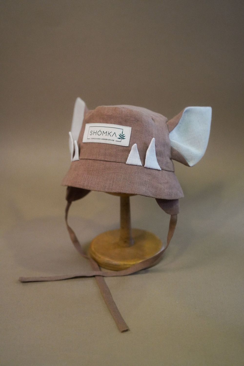 COCOA LINEN HAT 'WILD BOAR', COLOR: Cocoa